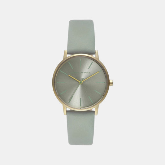 Na Women Quartz Grey Dial Analog Leather Watch AX5618