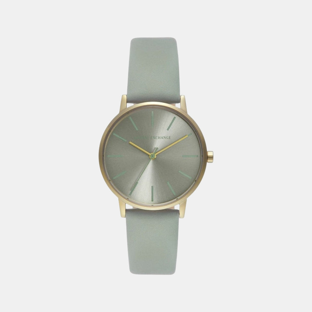 Na Women Quartz Grey Dial Analog Leather Watch AX5618