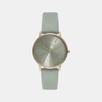 Na Women Quartz Grey Dial Analog Leather Watch AX5618