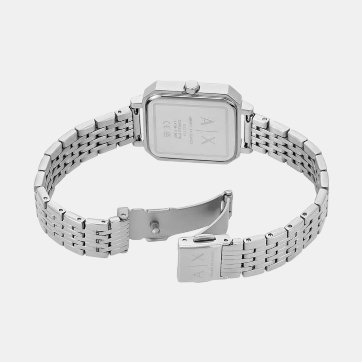 Women Quartz Silver Dial Analog Stainless Steel Watch AX5724