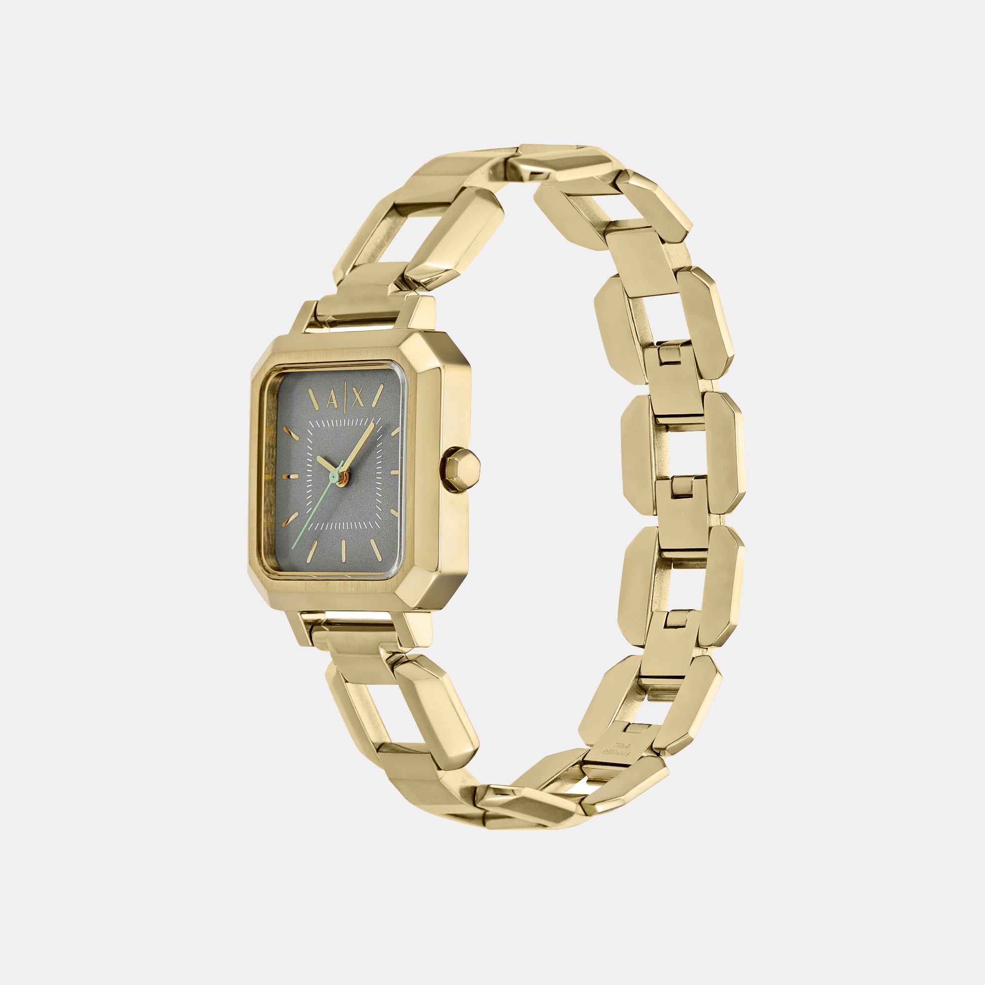 Armani Exchange Women Rectangle Gray watch