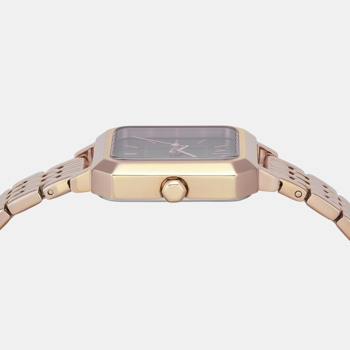 Women Quartz Black Dial Analog Stainless Steel Watch AX5729