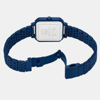 Women Quartz Blue Dial Analog Stainless Steel Watch AX5730