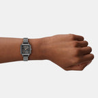 Women Quartz Black Dial Analog Stainless Steel Watch AX5732