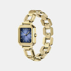 Women Quartz Blue Dial Analog Stainless Steel Watch AX5735