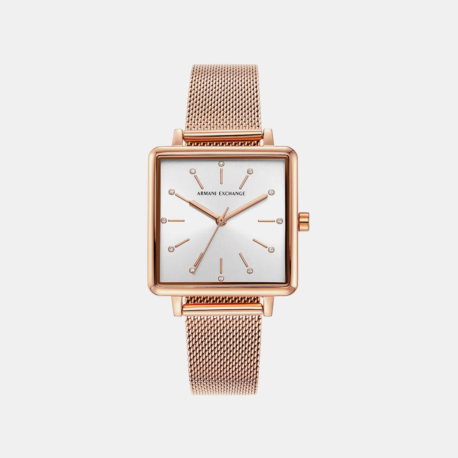 Women Quartz Rose Gold Dial Analog Stainless Steel Watch AX5802