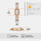 Women Quartz Silver Dial Analog Stainless Steel Watch AX5810