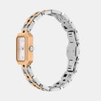 Women Quartz Silver Dial Analog Stainless Steel Watch AX5810