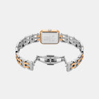 Women Quartz Silver Dial Analog Stainless Steel Watch AX5810