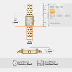 Women Quartz Silver Dial Analog Stainless Steel Watch AX5811