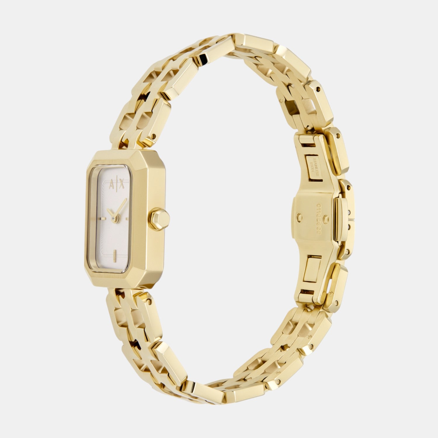 Women Quartz Silver Dial Analog Stainless Steel Watch AX5811