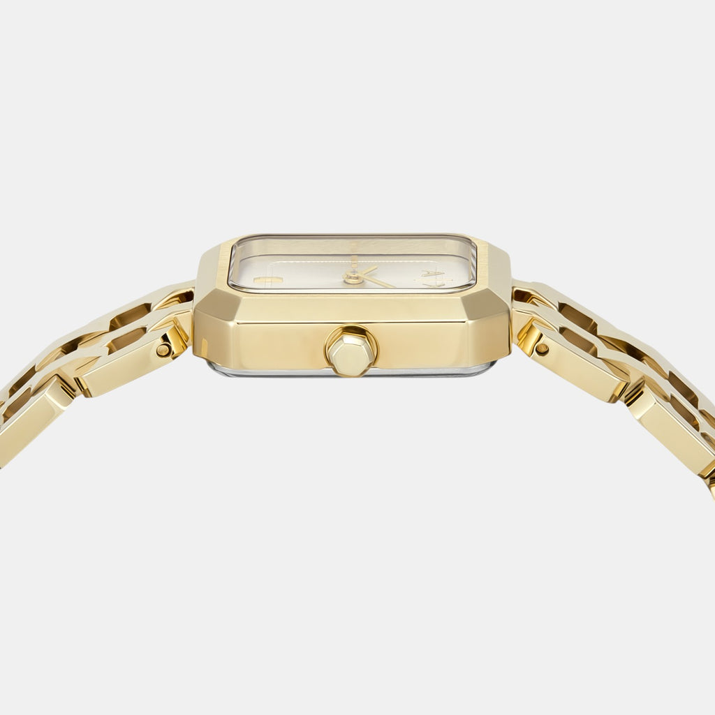 Women Quartz Silver Dial Analog Stainless Steel Watch AX5811