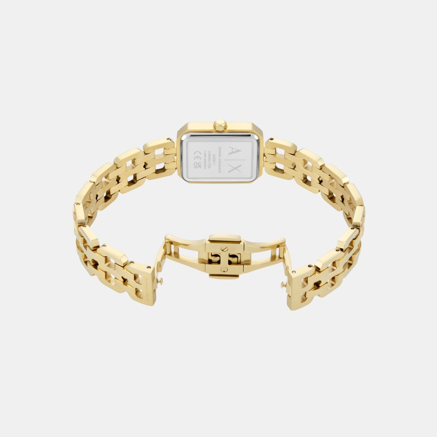 Women Quartz Silver Dial Analog Stainless Steel Watch AX5811