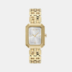 Women Quartz Silver Dial Analog Stainless Steel Watch AX5811