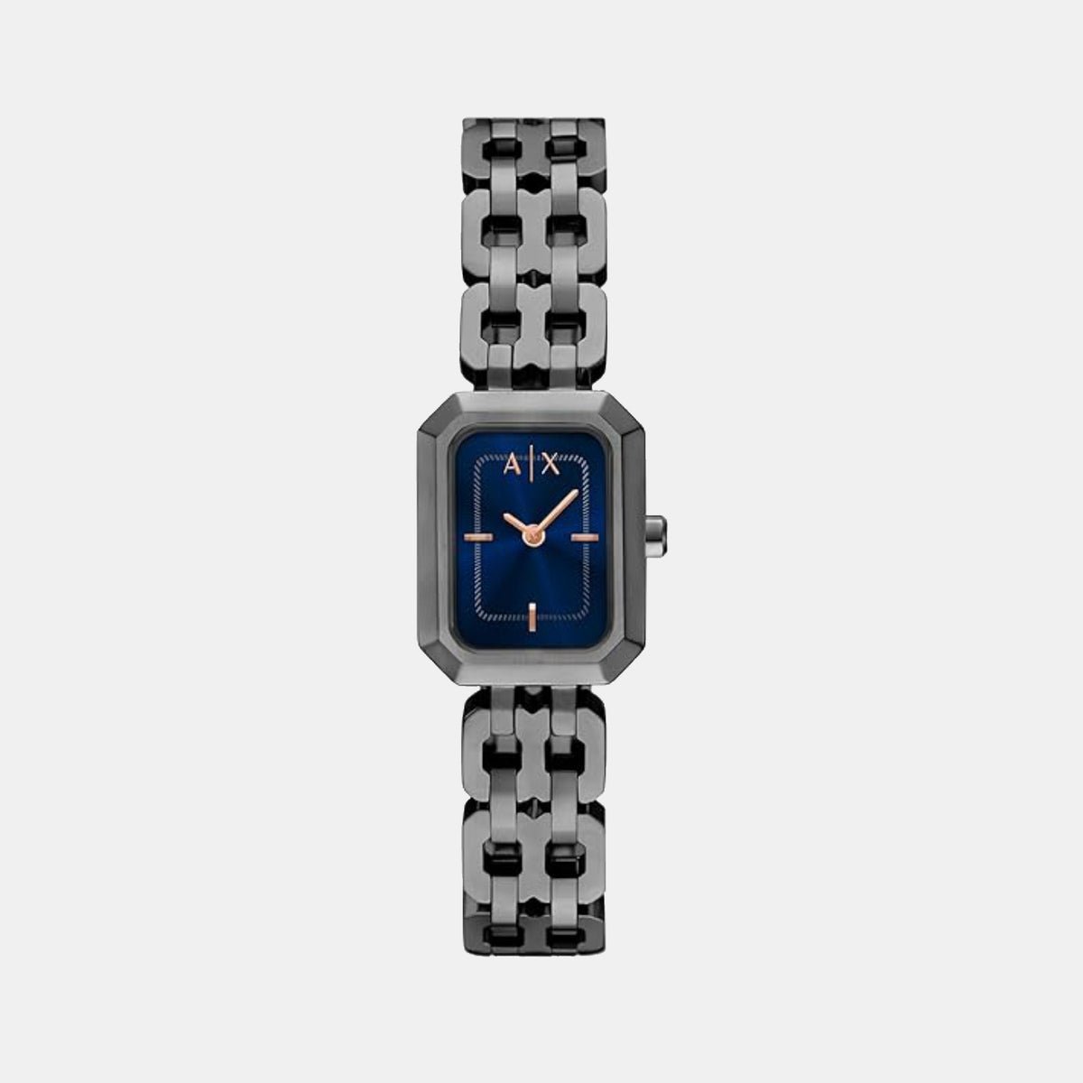Women Quartz Blue Dial Analog Stainless Steel Watch AX5812