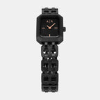 Women Quartz Black Dial Analog Stainless Steel Watch AX5813