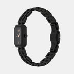 Women Quartz Black Dial Analog Stainless Steel Watch AX5813