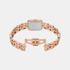 Women Quartz Rose Gold Dial Analog Stainless Steel Watch AX5814
