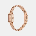 Women Quartz Rose Gold Dial Analog Stainless Steel Watch AX5814