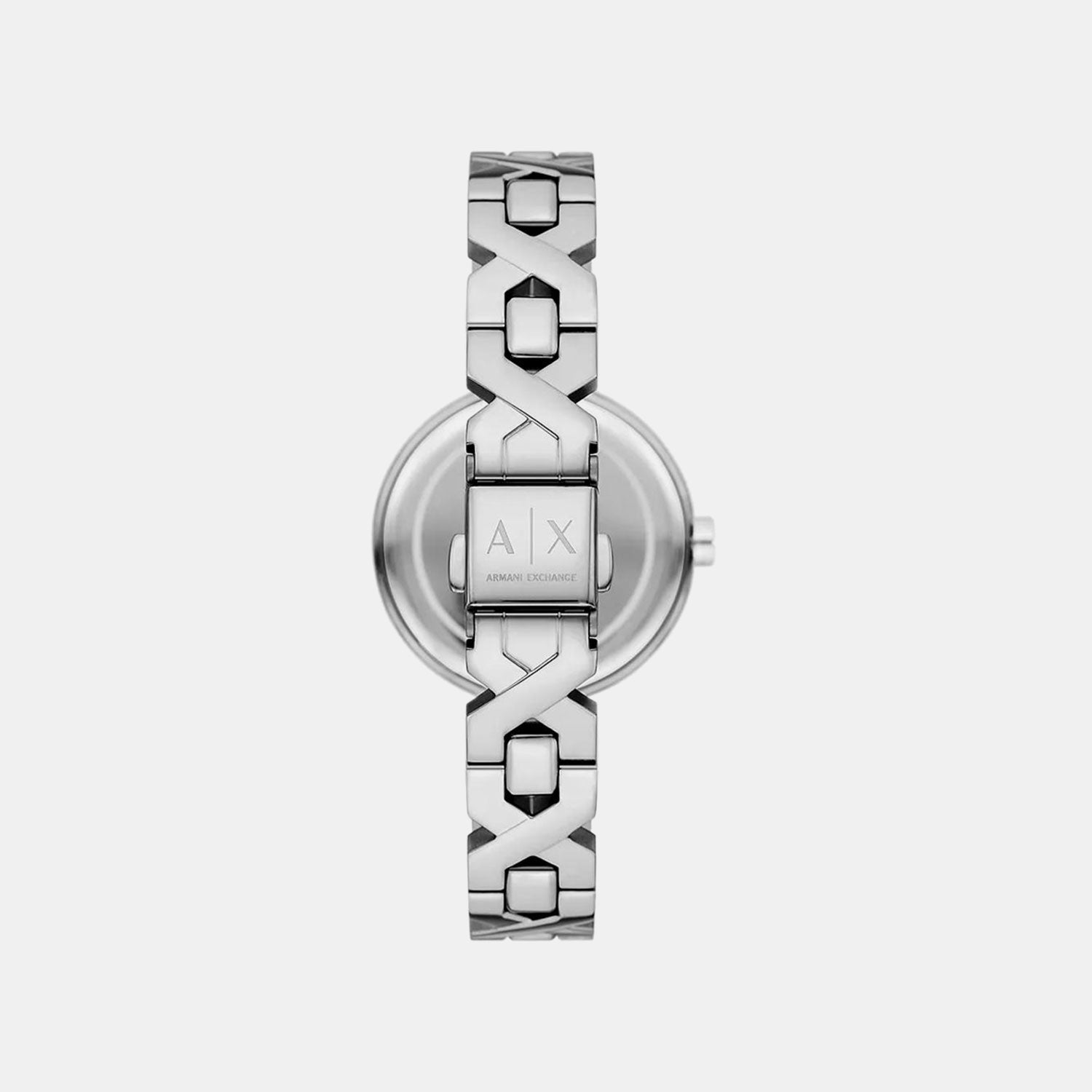 Women Quartz Silver Dial Analog Stainless Steel Watch AX5830