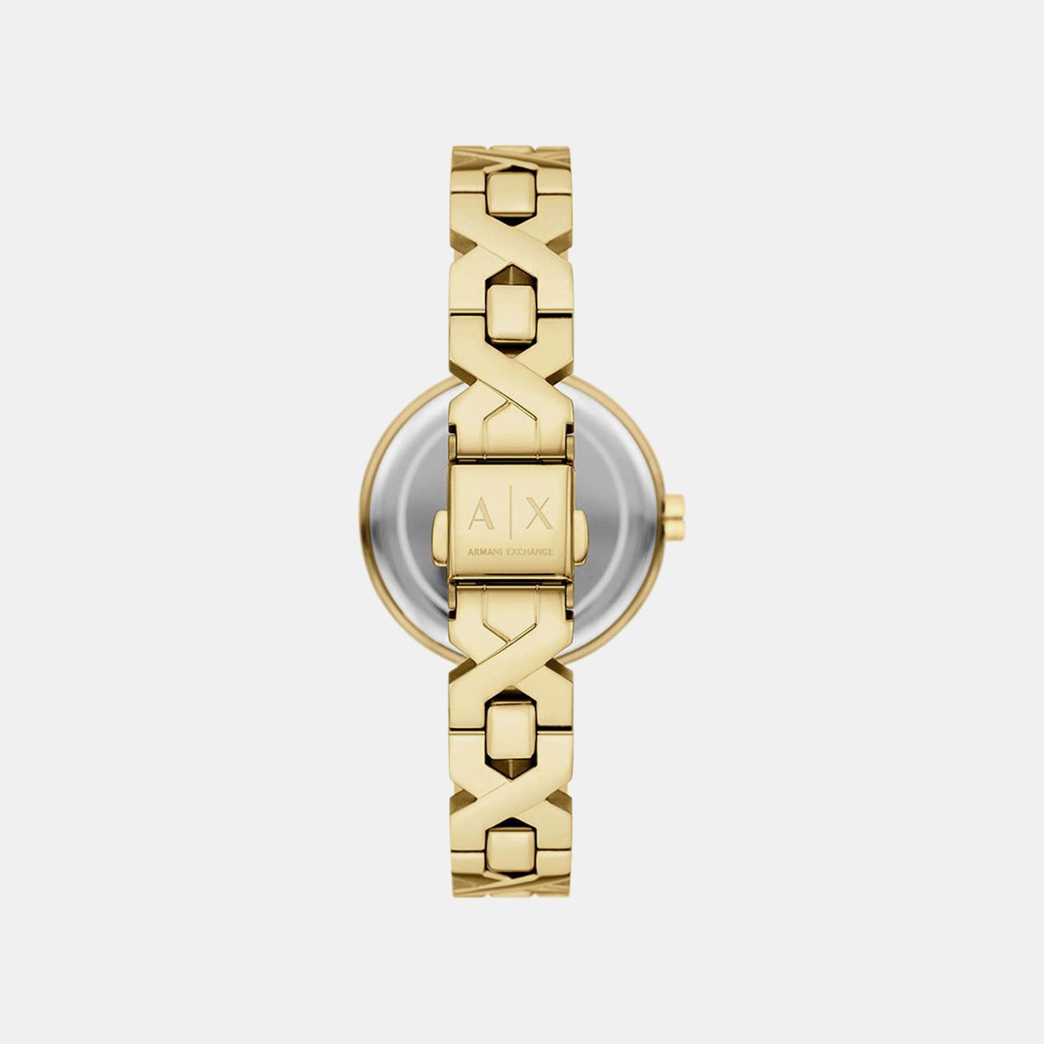 Women Quartz Gold Dial Analog Stainless Steel Watch AX5831