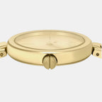 Women Quartz Gold Dial Analog Stainless Steel Watch AX5831