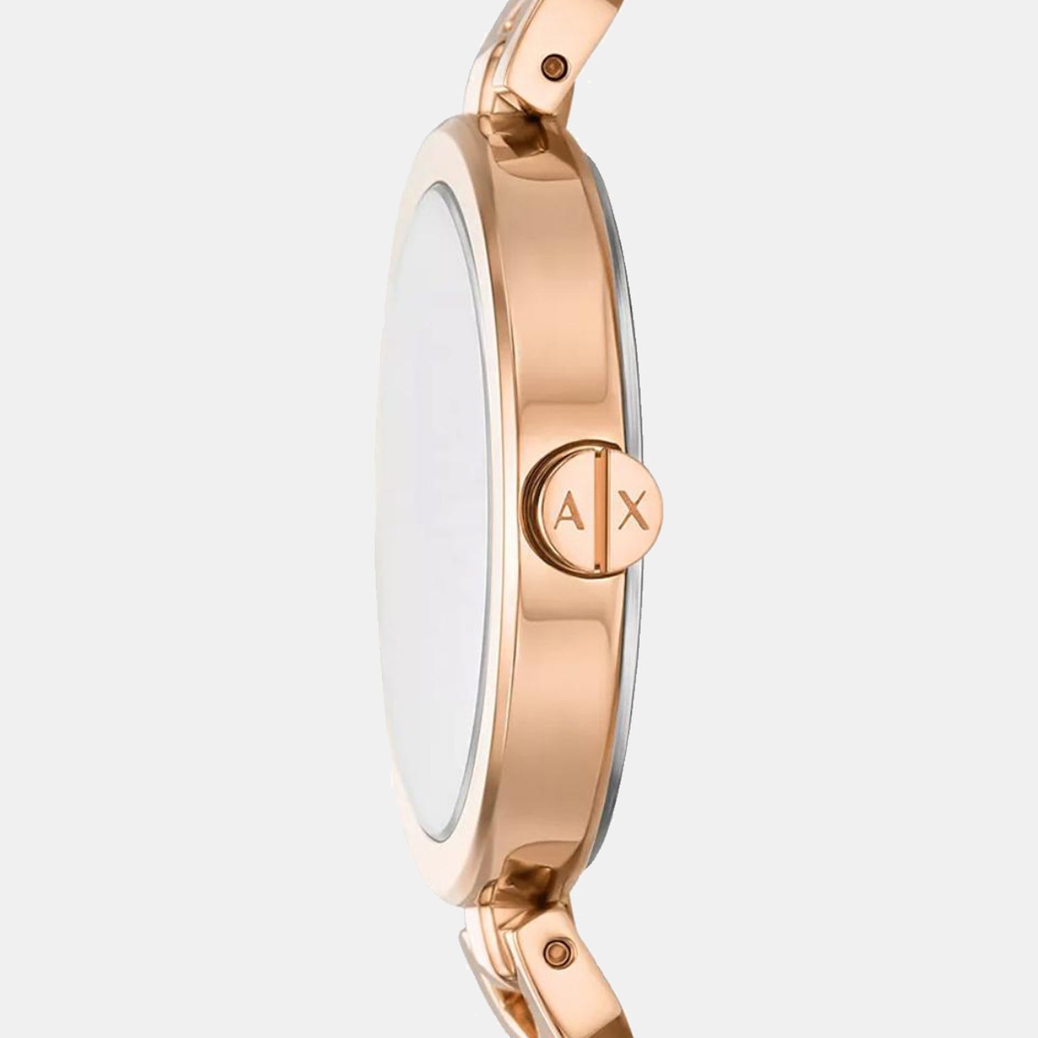Women Quartz Pink Dial Analog Stainless Steel Watch AX5832