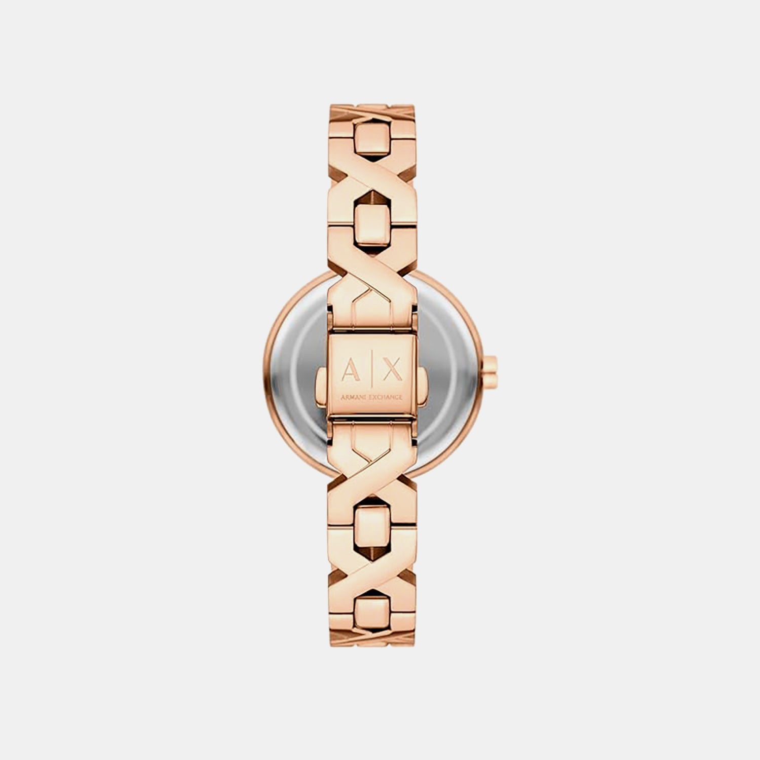 Women Quartz Gold Dial Analog Leather Watch AX5833