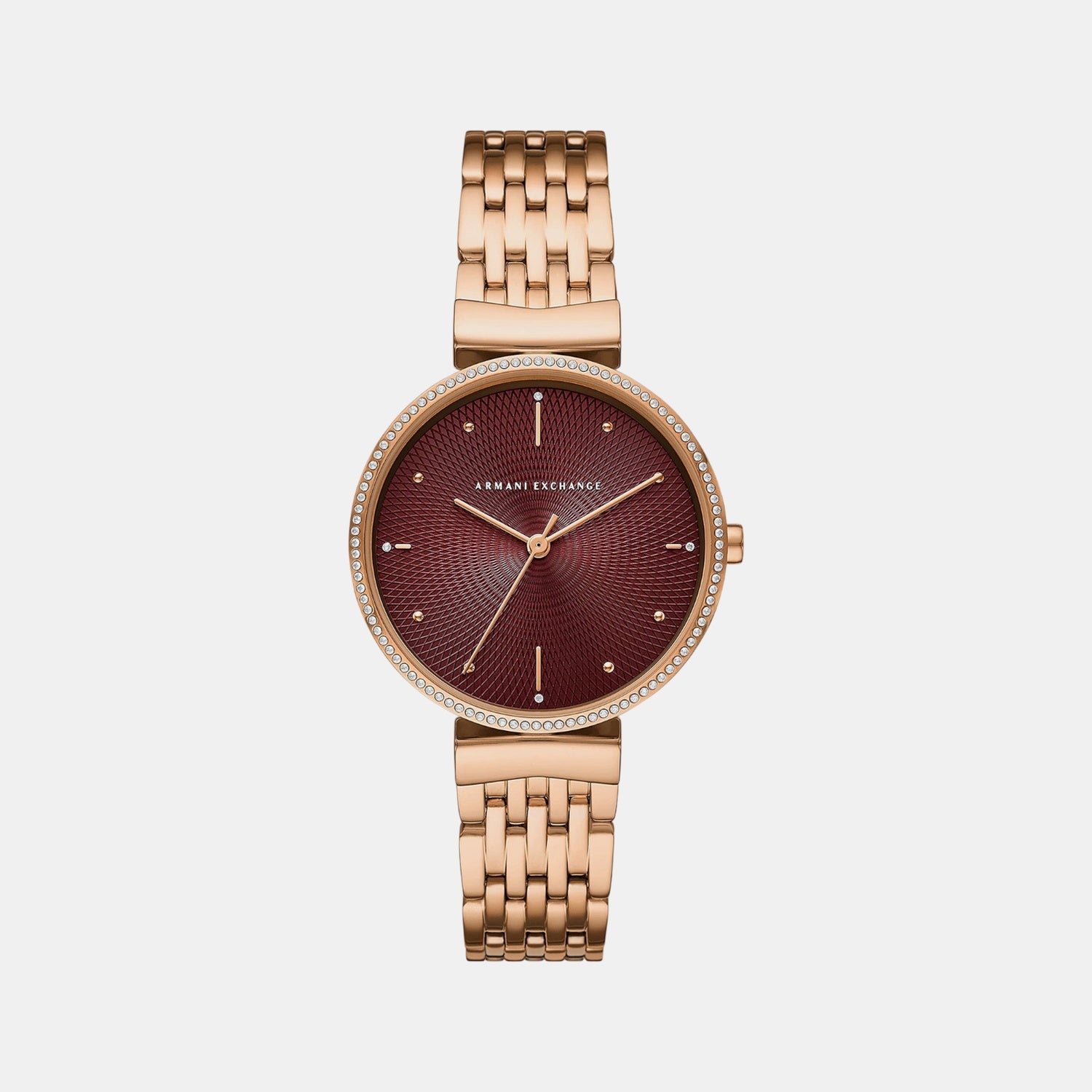 Zoe Women Quartz Red Dial Analog Stainless Steel Watch AX5912