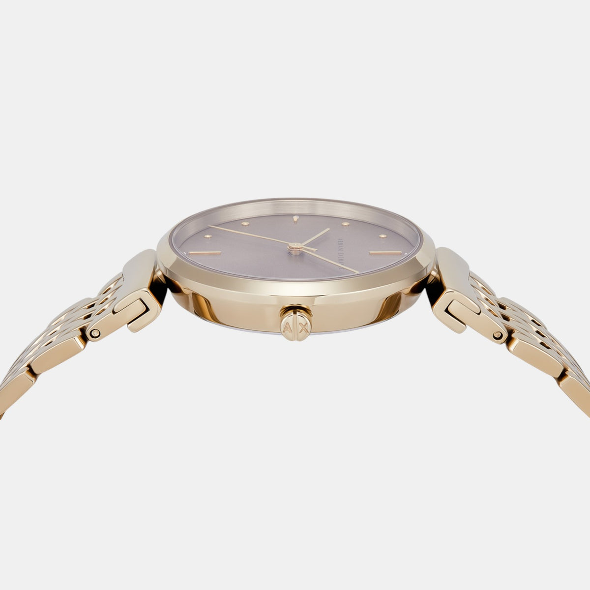 Women Quartz Brown Dial Analog Stainless Steel Watch AX5916