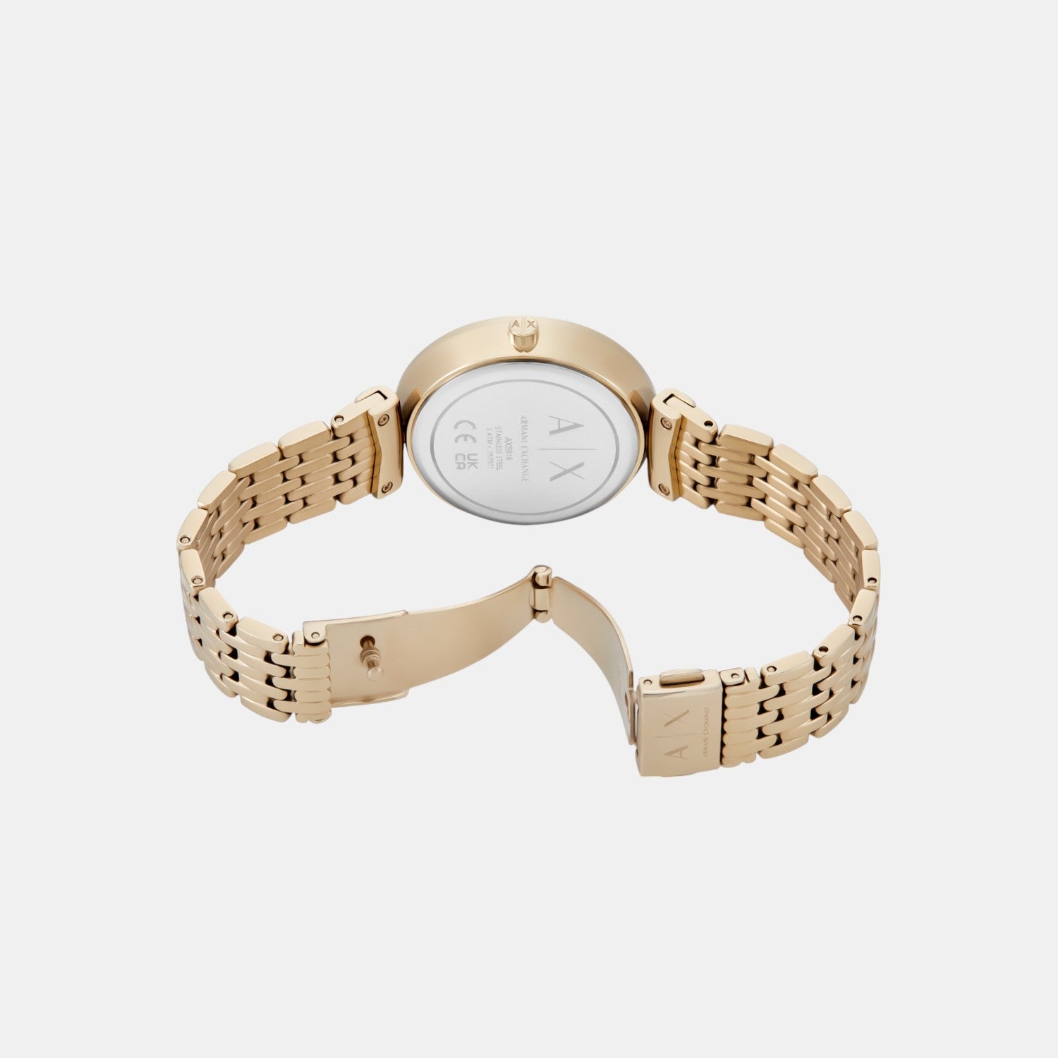 Women Quartz Brown Dial Analog Stainless Steel Watch AX5916