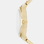 Women Quartz Gold Dial Analog Stainless Steel Watch AX6031