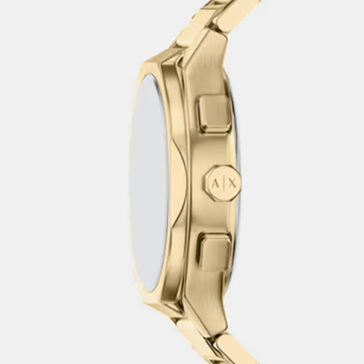 Sync Women Quartz Gold Dial Chronograph Stainless Steel Watch AX6034