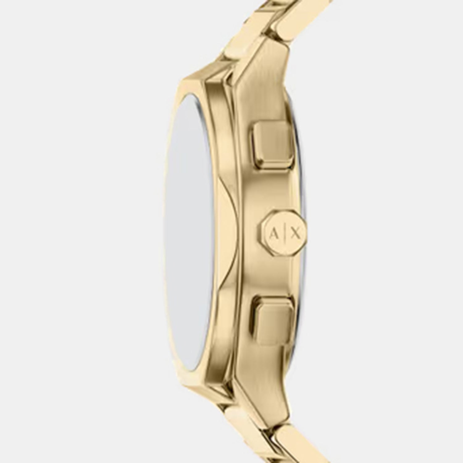 Sync Women Quartz Gold Dial Chronograph Stainless Steel Watch AX6034