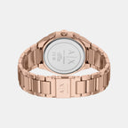 Women Quartz Rose Gold Dial Chronograph Stainless Steel Watch AX6035