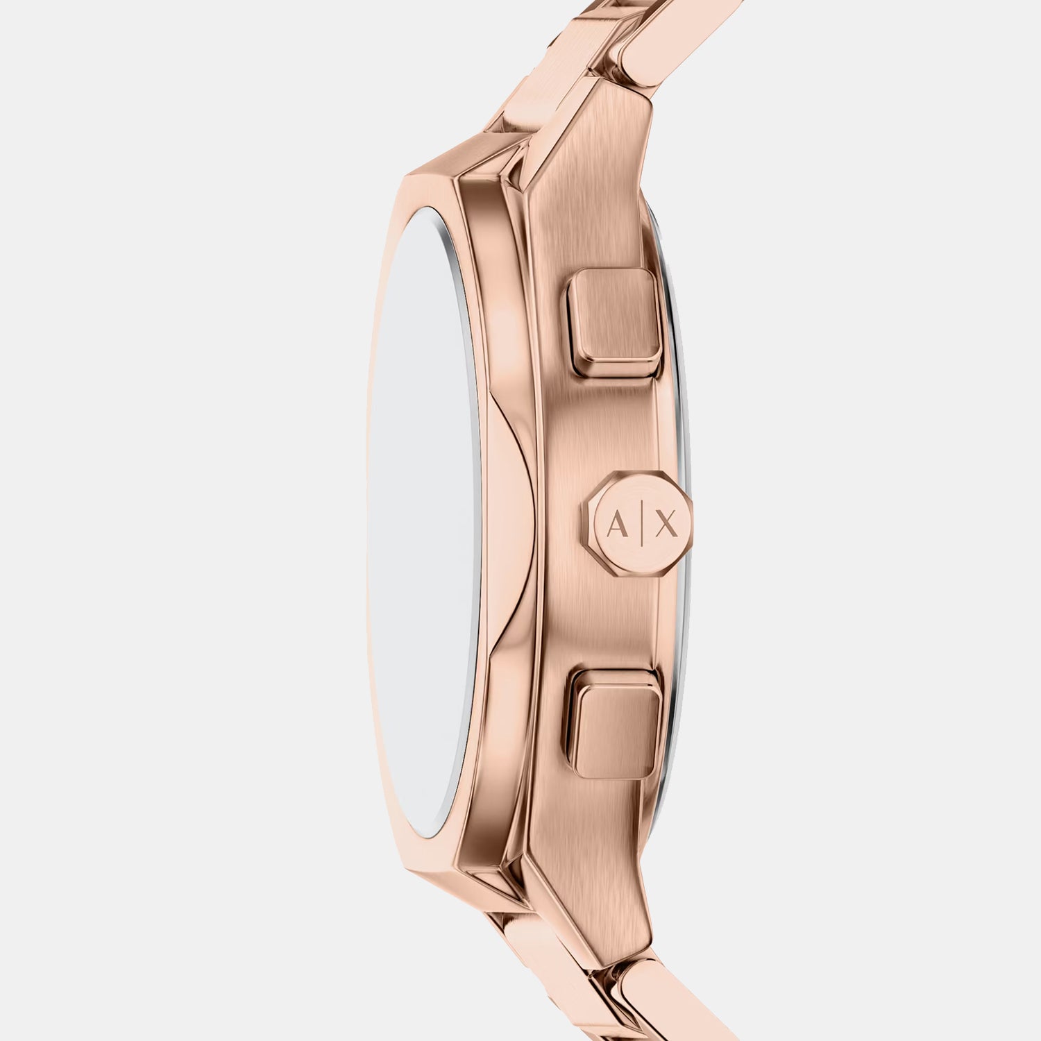 Women Quartz Rose Gold Dial Chronograph Stainless Steel Watch AX6035