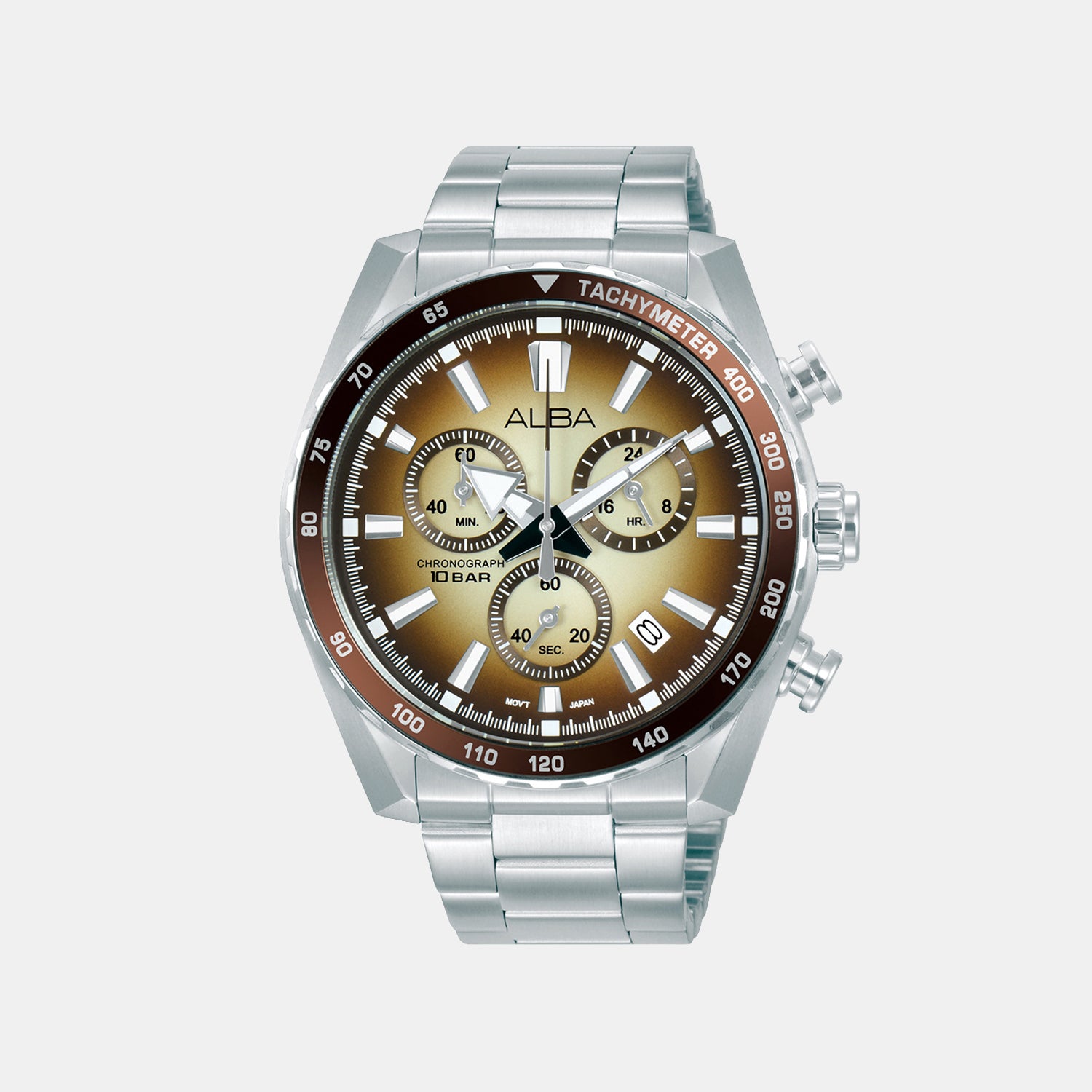 Signa Men Quartz Brown Dial Chronograph Stainless Steel Watch AX7009X1