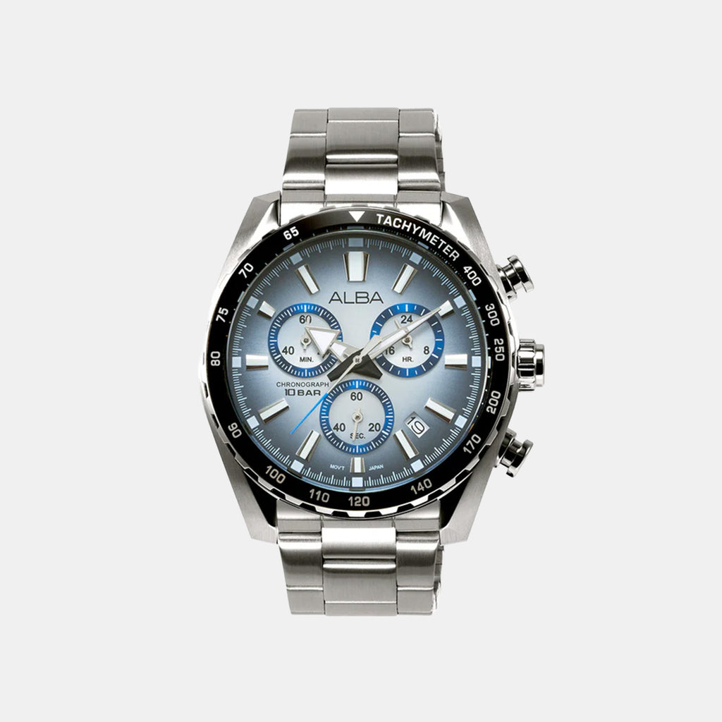 Columbia Men Quartz Blue Dial Chronograph Stainless Steel Watch AX7011X1
