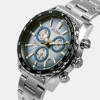 Columbia Men Quartz Blue Dial Chronograph Stainless Steel Watch AX7011X1