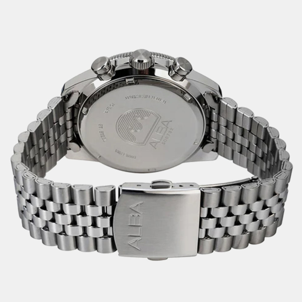 Panda Sport Men Quartz Black Dial Chronograph Stainless Steel Watch AX7025X1