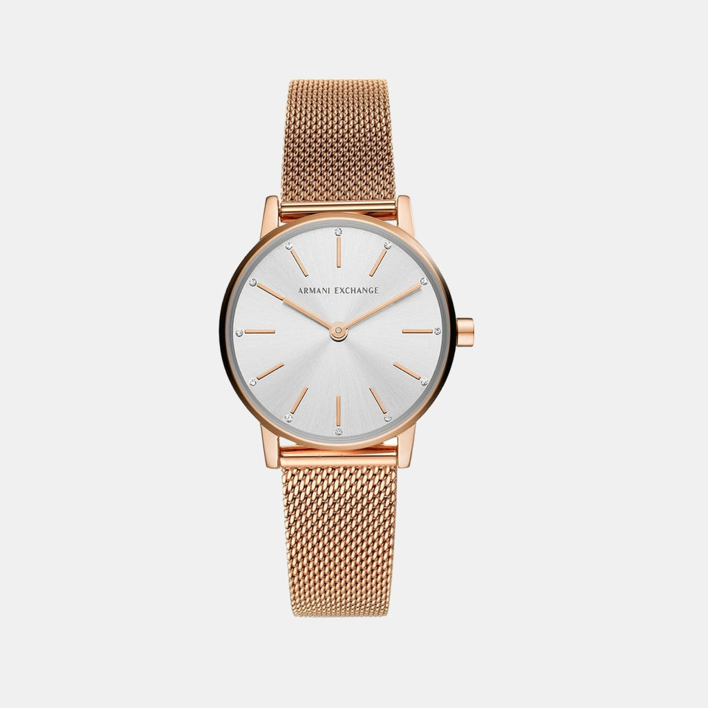 Armani Exchange Round Silver Analog watch