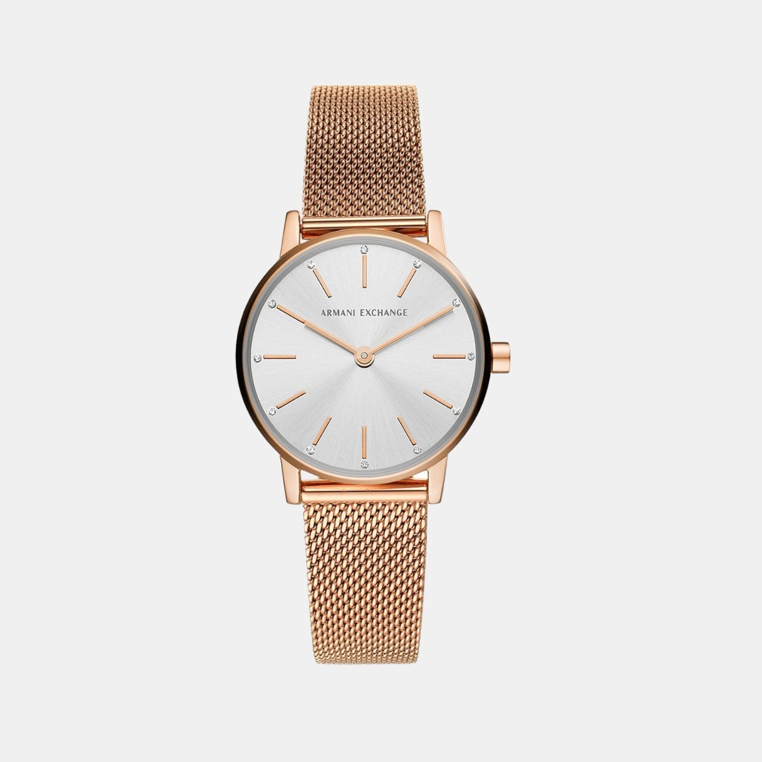 Armani Exchange Round Silver Analog watch