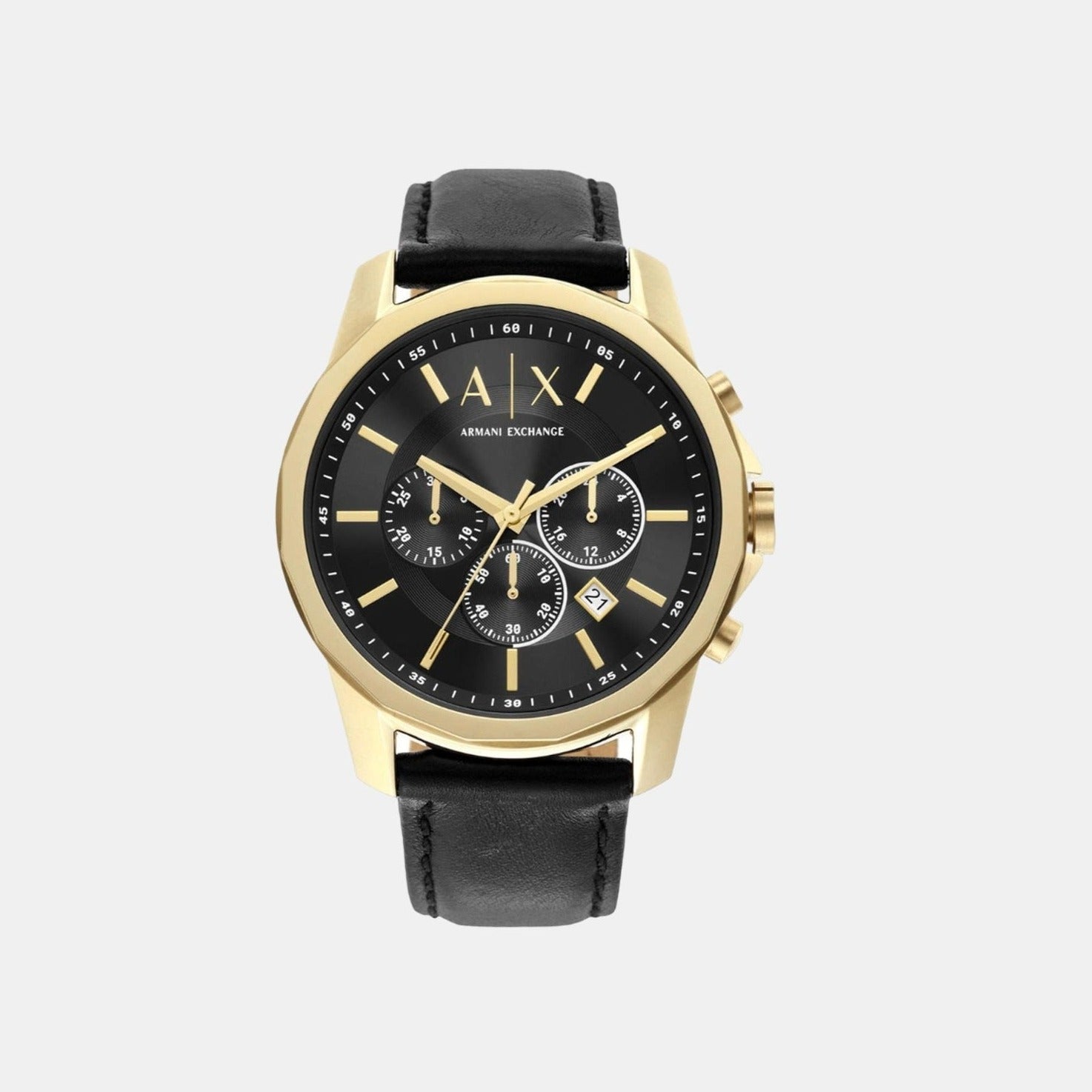 Armani Exchange Round Black Chronograph watch