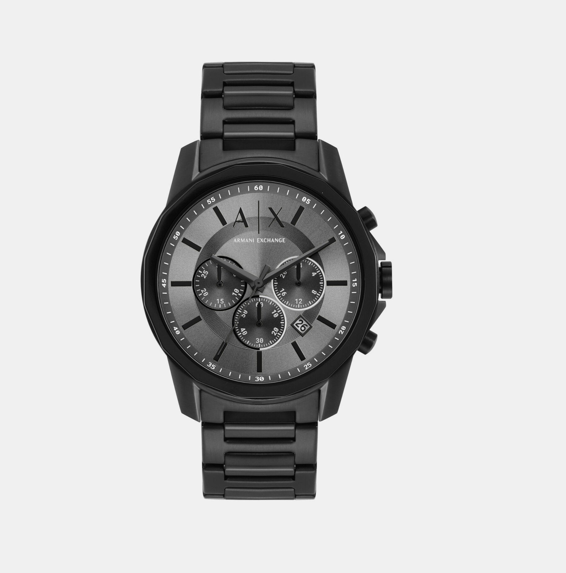 Armani Exchange Round Grey Chronograph watch