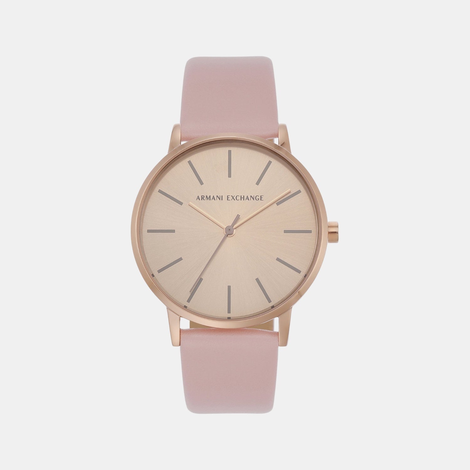 Lola Women Quartz Rose Gold Dial Analog Leather Watch AX7150SET