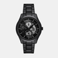 Men Quartz Black Dial Chronograph Stainless Steel Watch AX7160SET