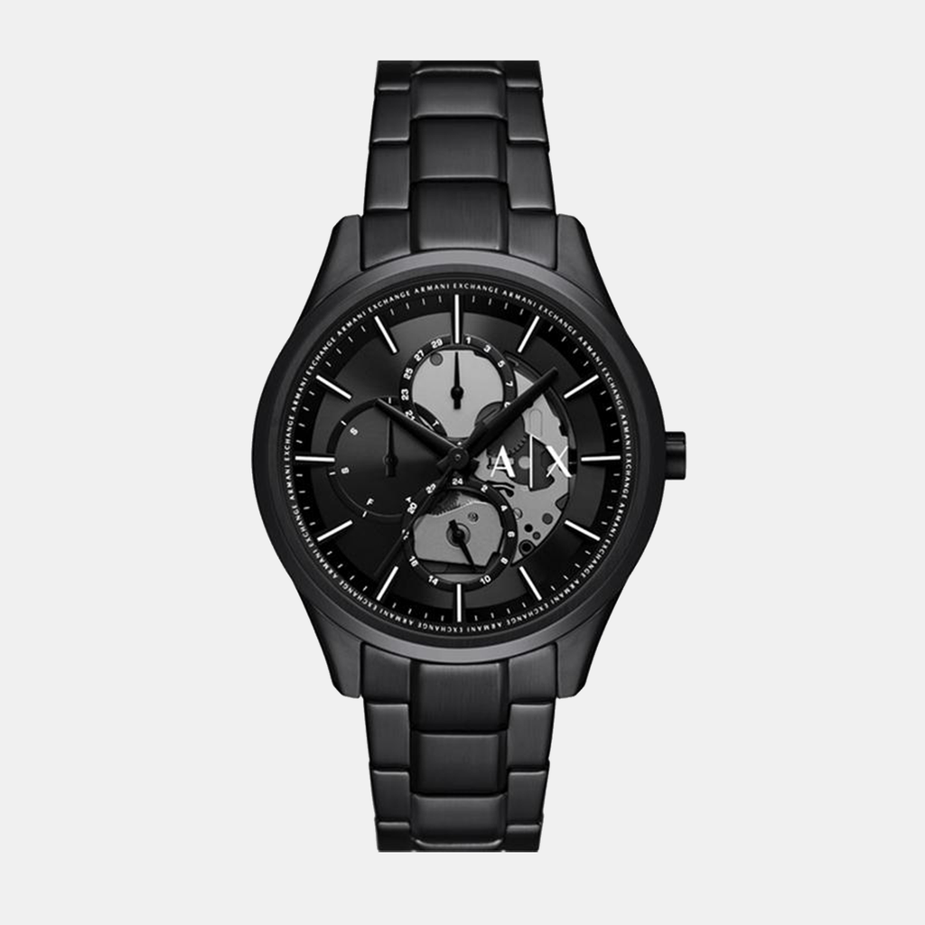Armani Exchange Round Black Multi-Function watch