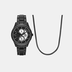 Armani Exchange Men Round Black watch