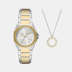 Armani Exchange Round Silver Analog watch