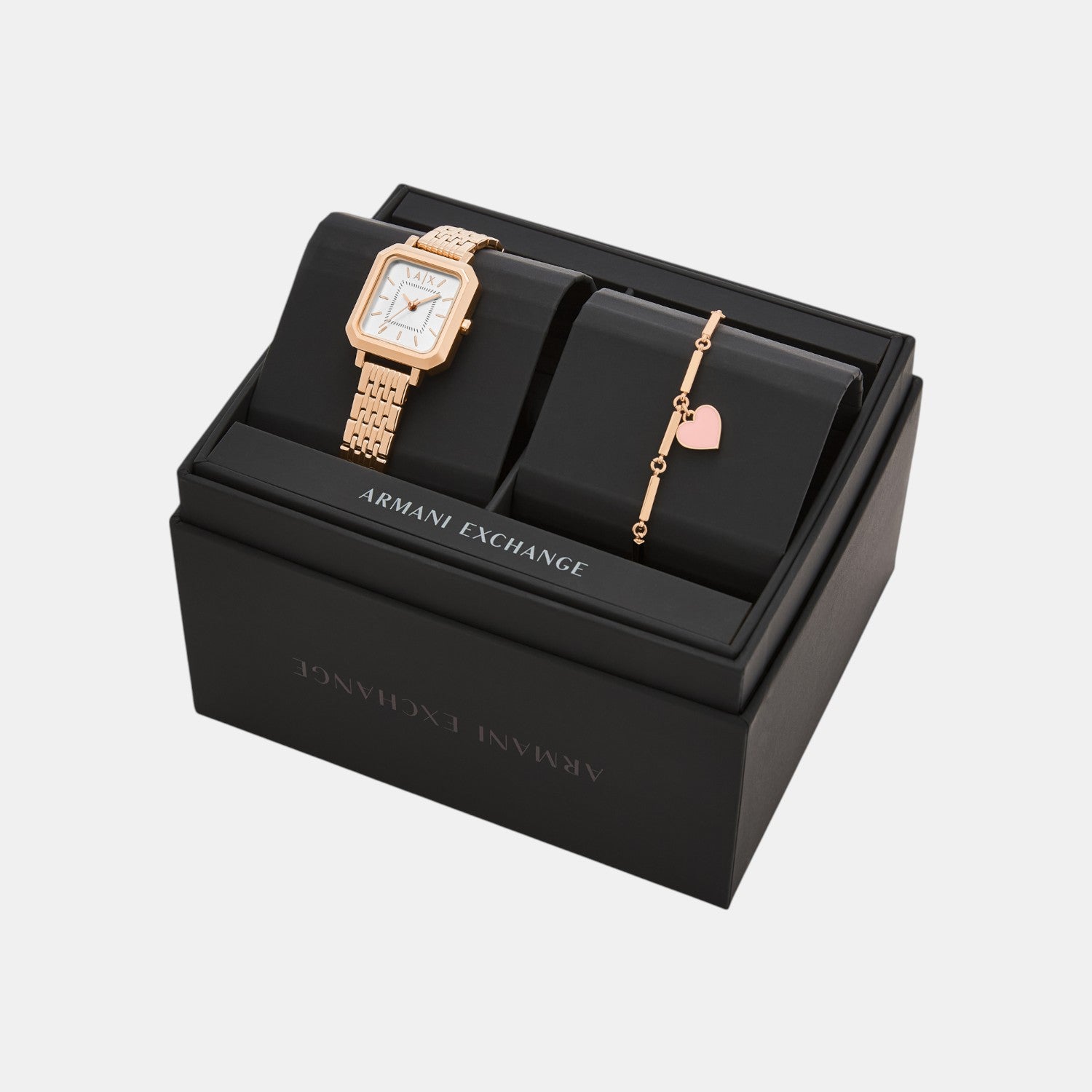 Women Quartz Silver Dial Analog Stainless Steel Watch AX7164SET